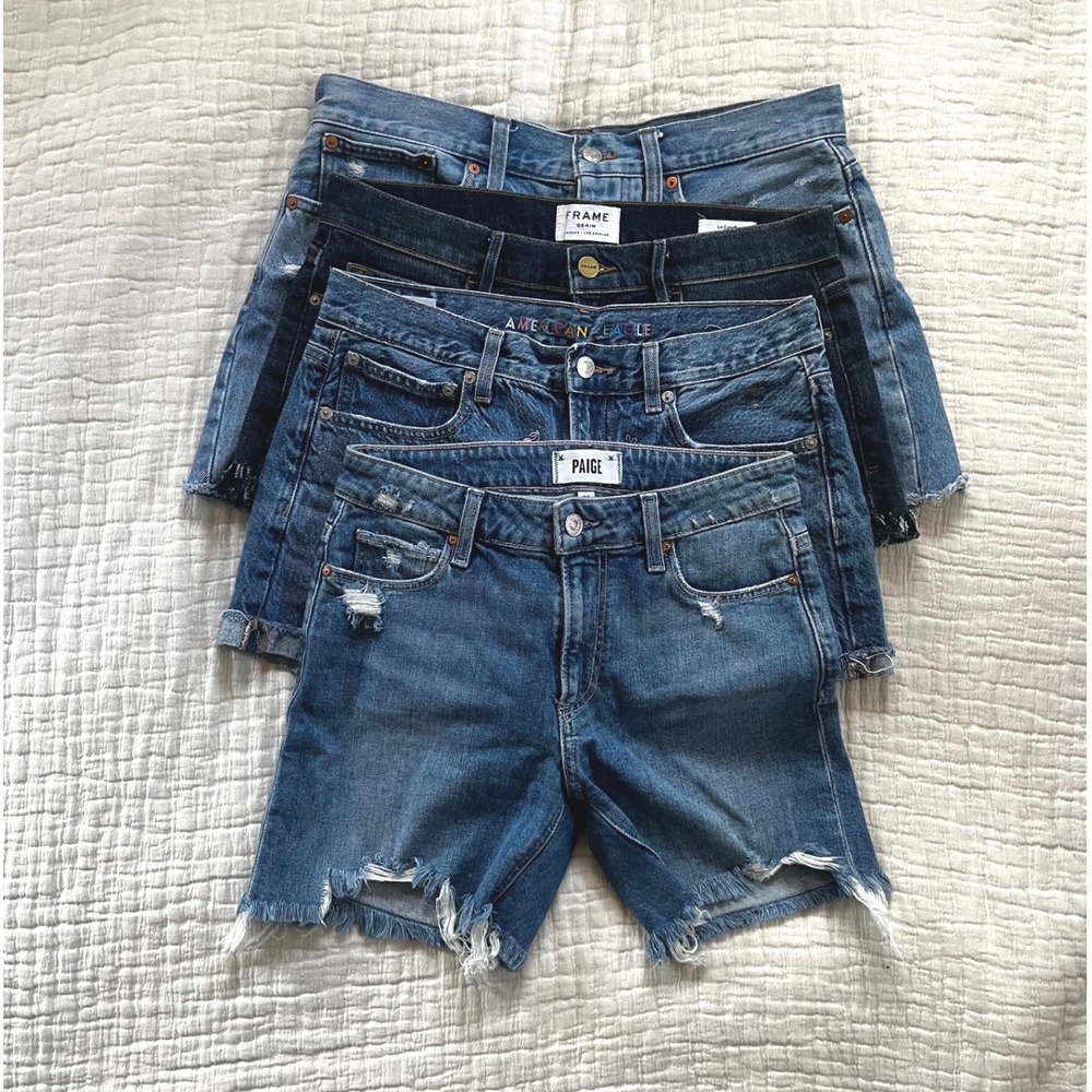 Lot of Denim Shorts Paige American Eagle Frame Madewell MULTIPLE SIZES - Picture 2 of 14